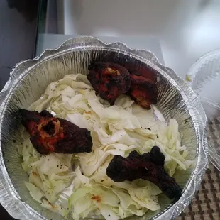 The entirety of chicken tikka