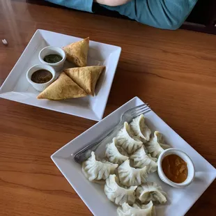 Chicken Momo, Mutton Samosa