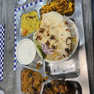 Lunch Special for $15. Look at all the food!  This is the Chicken Combo