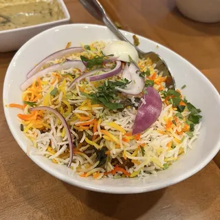 Hyderabadi Vegetable Dum Biryani