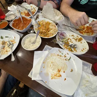 Butter chicken, Chicken Biryani, Fried Pepper Corn