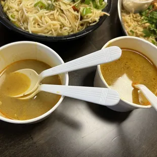 Mutton soup with Mandi