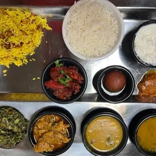 Non-Veg Thali  Lots of flavours and great texture.  Highly recommend