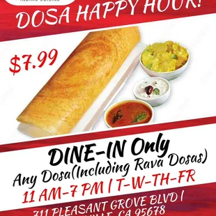 Dosa Happy Hour
