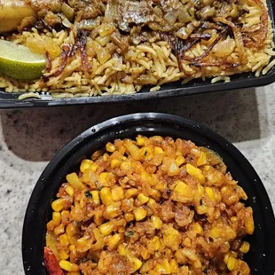 Lamb Mandi and Crispy corn