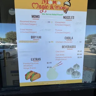 burritos and wraps, menu