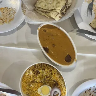 Garlic Naan, Malai Koftha, Hyderabadi Chicken Dhum Biryani