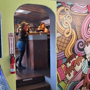 View from ice cream parlor