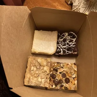 a box of desserts
