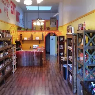 the inside of a store