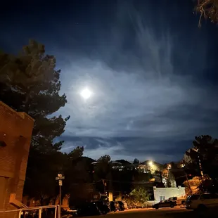 Night in Bisbee looking down brewery gulch