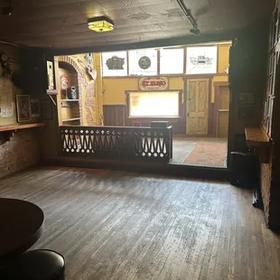 a view of the bar from the doorway