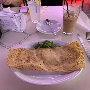 Chicken and Gouda crepe