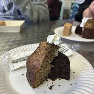 Spice cake and chocolate