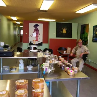 a man sitting at a table