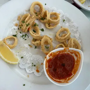 Calamari - Partly eaten.