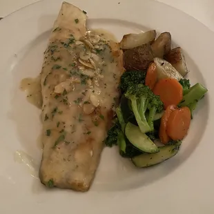 Rockfish and veggies