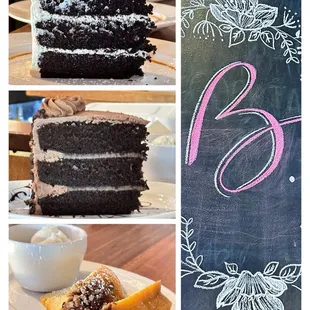 Save room for desserts! (･‿･) Salted Caramel, Triple Chocolate and Rum Pecan Slices with Vanilla Ice Cream @ ﾟ*:｡ Biscottis. ﾟ*:｡