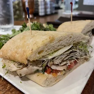 Turkey Sandwich  with house salad