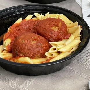 Penne and meatballs that are sinfully delicious
