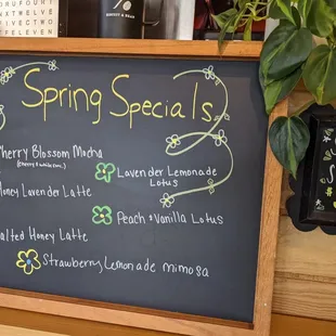 Spring drink specials