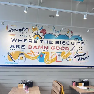 Biscuit Belly Masterson Station - interior mural