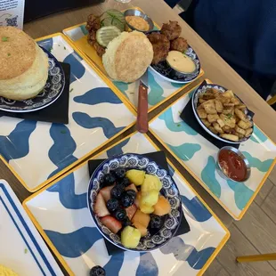 what a spread!!! Biscuits are HUGE