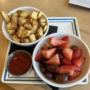 Fruit and home fries