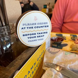 Counter order