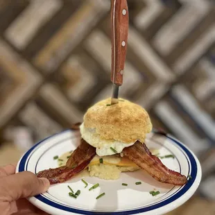 The Rockwell Supreme - Breakfast Biscuit sandwich