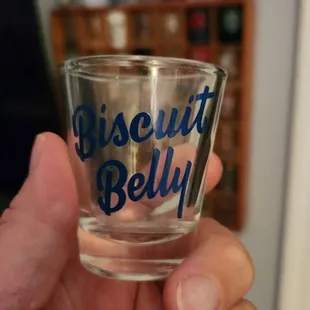 Biscuit Belly Shot Glass