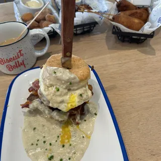 1 Pancake Corn Dog & Side of Home Fries