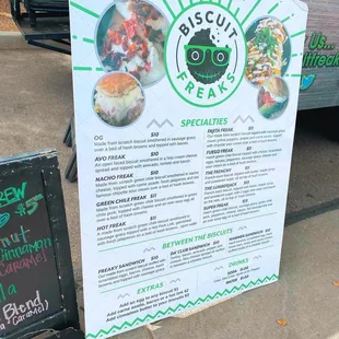 a menu for a restaurant