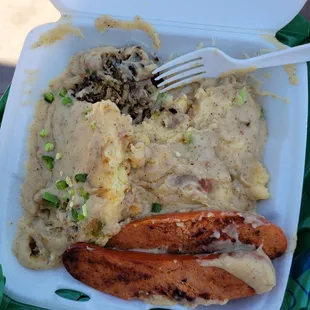 Hot Freak with hash brown potatoe