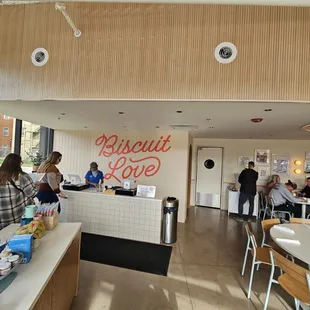 Front counter where you order before sitting