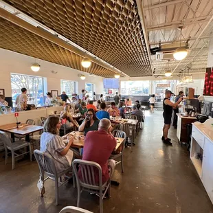  people eating at a restaurant