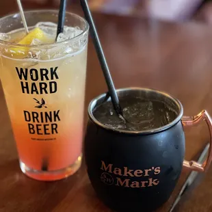 Picnic Punch and Bourbon Mule