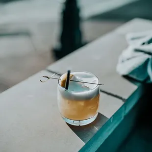 Special drink on outside front -  patio