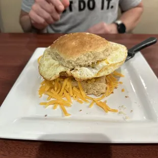 Chicken breakfast biscuit