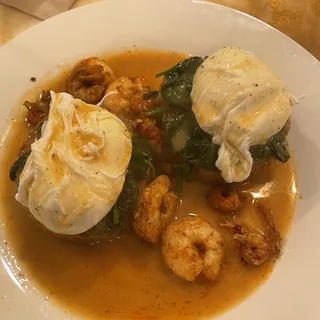 Shrimp And Crawfish Creole Benedict