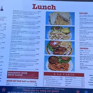 Lunch Menu