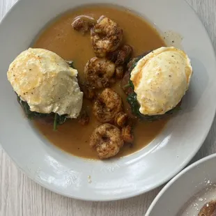 shrimp and crawfish Benedict