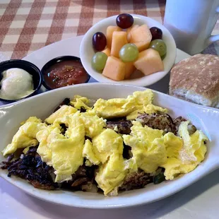 Carnitas Hash and Eggs