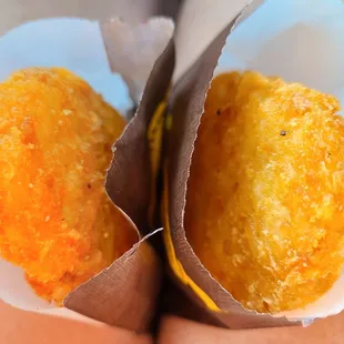 the inside of a biscuit