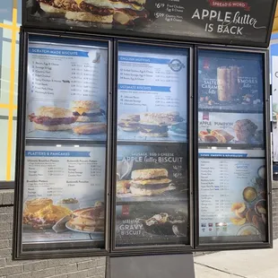 Drive up menu
