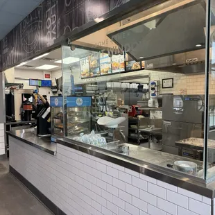 Front counter and biscuit making area