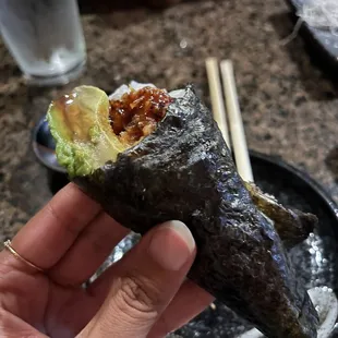 Lobster hand roll