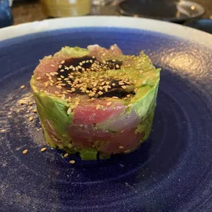 Tuna and salmon tartare