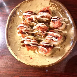 Sandy Springs roll. You will never regret ordering this dish!