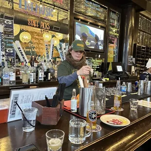 Bartender at nice bar